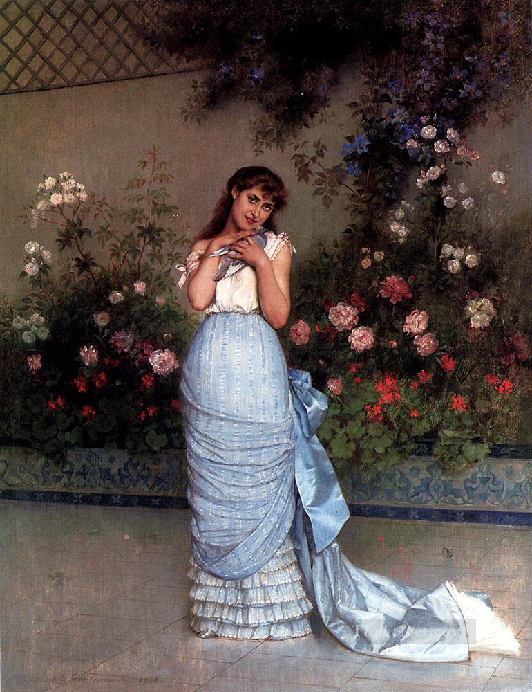 An Elegant Beauty woman Auguste Toulmouche Oil Paintings